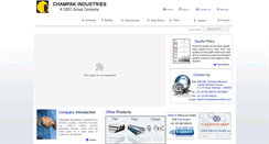 Desktop Screenshot of champakindustries.com
